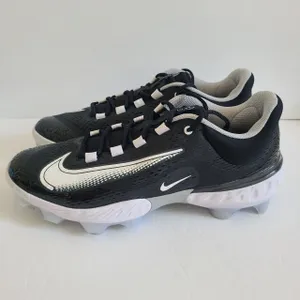 Nike Alpha Huarache Elite 4 MCs Baseball Cleats FD6221-010 Size 13 Black