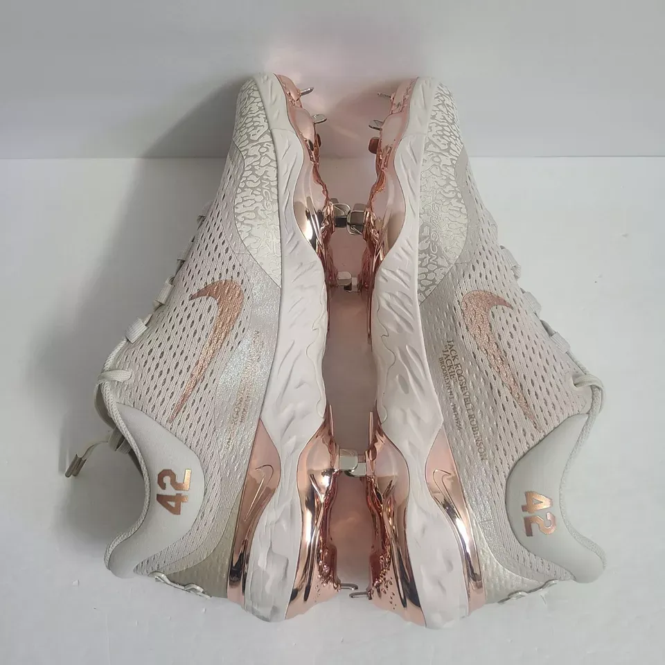 Nike Alpha Huarache Elite 4 Low Jackie Robinson Baseball Cleats FJ2835-190 Sz 14 Nike Alpha Huarache Elite 4 Low Jackie Robinson Baseball  main image 2