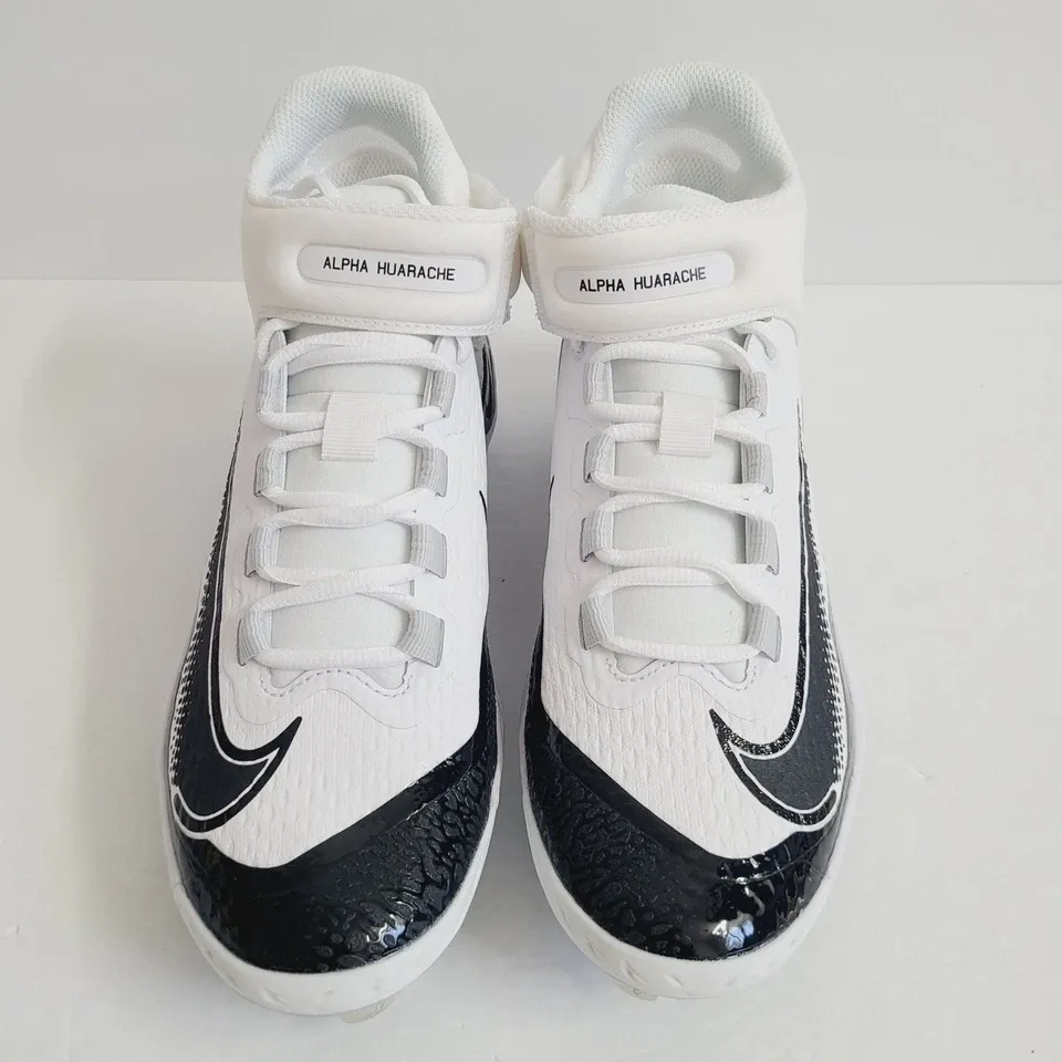 Nike Alpha Huarache Elite 4 Mid Baseball Cleats FD2744-101  display picture 2