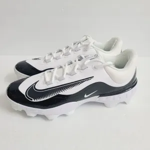Nike Alpha Huarache Elite 4 Low MCS Baseball Cleats FD6255-101 Size 14 White