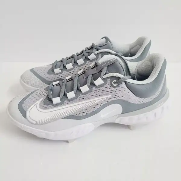 Nike Alpha Huarache Elite 4 Low Baseball Cleats Men 10 Grey  display picture 3