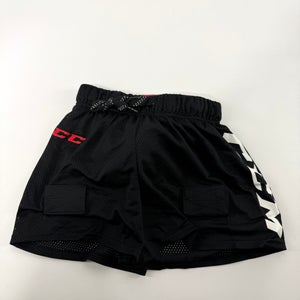 New Black CCM Loose Fit Mesh Jock with Velcro Tabs | Youth S | #191520509880