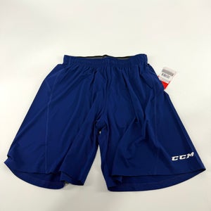 New Navy CCM Mens Performance Loose Fit Shorts | Senior M | #191520519759