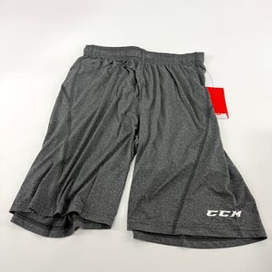 New Grey CCM Mens Performance Loose Fit Short | Senior S | #191520519797