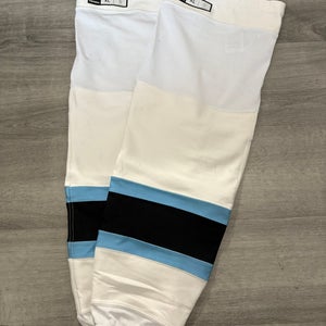 Utah Hockey Club Game Worn White Senior Socks Pro Stock (Used)