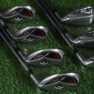 CALLAWAY RAZR X HL 7pc. WOMEN'S HYBRID GOLF SET 4H-7H 8-PW LADIES FLEX RH, NICE!