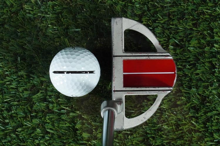 MERCHANTS OF GOLF RED ZONE MALLET PUTTER 24 STEEL SHAFT KIDS JUNIOR JR YOUTH RH