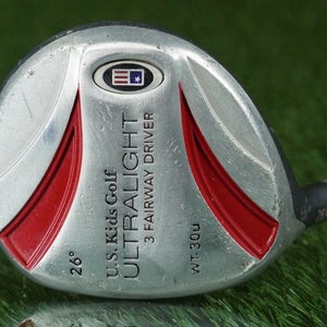 U.S. KIDS GOLF WT-30U 3 FAIRWAY WOOD 25.5" ULTRALIGHT GRAPHITE SHAFT KIDS 26 LH