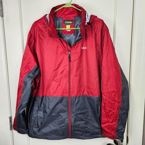 Cabela's 4Most Repel Rain Jacket Mens Size: XL Hooded Outdoors Hiking