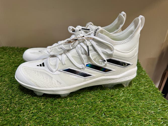 Adidas Adizero Afterburner 9 NWV TPU White Baseball Cleats ID1668 Men’s 10 NEW