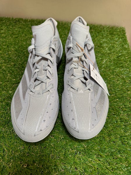 Size 13 Mens adidas Adizero Electric Football Cleats Silver IE4386 NEW Adidas Football Cleats Silver White Adizero Electric IE4386  main image 4