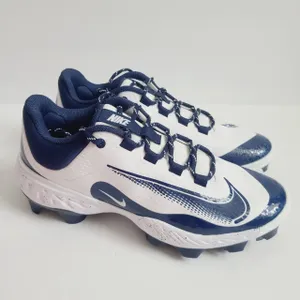 Nike Alpha Huarache Elite 4 Low MCS Baseball Cleats FD6255-107 Size 9.5 White