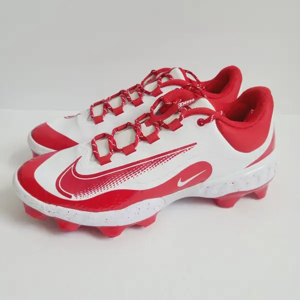 Nike Alpha Huarache Elite 4 Low MCS Red White Baseball Plastic Cleats Mens Sz 13 s-l400.jpg main image 4
