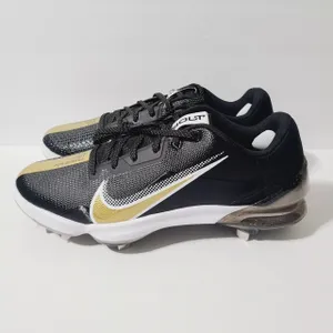 Nike Force Zoom Trout 7 Pro Baseball Cleats CQ7224-012 Size 12 Black Gold