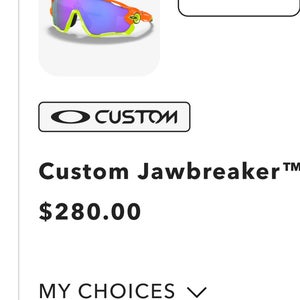 One Size Fits All Oakley Jawbreaker Sunglasses (Used)