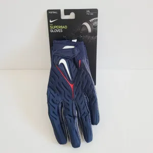 Nike Superbad 6.0 Football Gloves NCAA Arizona Wildcats DX4889-414 Size XXL Navy