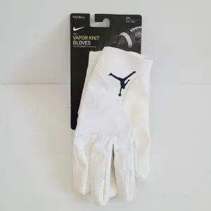 Nike Jordan Vapor Knit 4.0 Football Gloves NCAA Michigan DX5194-112 Size 3XL Whi