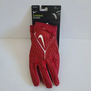 Nike Superbad 6.0 Football Gloves NCAA Alabama Crimson Tide DX4885-620 Size 4XL