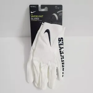Nike Vapor Knit 4.0 Football Gloves NCAA Iowa Hawkeyes DX4934-102 Size XXL White