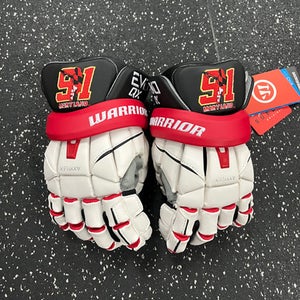 Team 91MD Warrior EVO QX Lacrosse Gloves Mens White/Black/Red MD 11849-S000026993