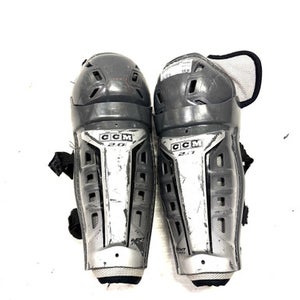 Used CCM 2.0 Intermediate Shin Guards Grey 12" 11860-S000289981