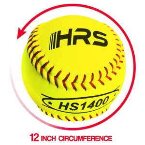 12 inch Game Softballs 12 Pack (1 Dozen) - official size and weight (New)