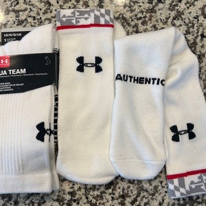 Under Armour UMD Maryland team lacrosse socks & Under Armour team lacrosse socks NEW
