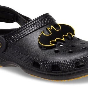 Crocs Classic 208648-001 Unisex M6-W8 Black Batman Adjustable Strap Clogs QLW170