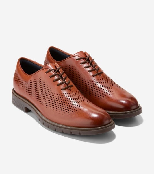 Cole Haan GrandFlex C40333 Oxford Men's US 12 Mahogany Leather Dress Shoes PQ193