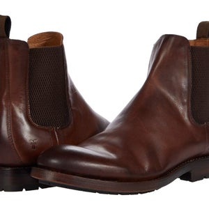 Frye Bowery 81618 Boots Men's US 10.5 Cognac Leather Lined Pull On Chelsea PQ187