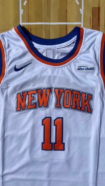 New York Knicks 2025 Home Jalen Brunson #11 White NBA Jersey