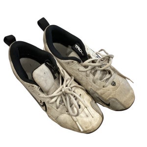 Used Nike TROUT BASEBALL CLEATS BB/SB Cleats White Junior 03.5 11884-S000045464