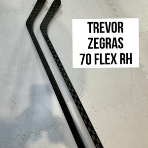 Senior(2x)Right Zegras 70 Flex ProBlackStock™ Unbranded Pro Stock Hockey Sticks