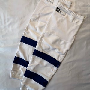 Maple Leafs Stadium Series White Large USED Adidas Socks
