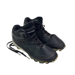 Used Rawlings BLACK BB CLEATS BB/SB Cleats Black Junior 03 11347-S000245795