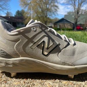 Gray Men's Adult Size 13.0 (W 14.0) New Balance Metal Cleats (New)