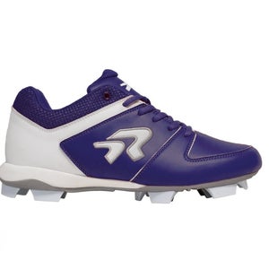 Ringor Flite Molded Softball Cleat - Purple - Size 8.5