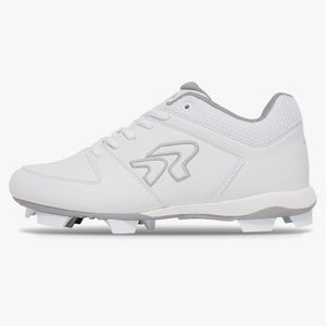 Ringor Flite Molded Softball Cleat - White - Size 9.5