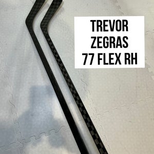 Senior(2x)Right Zegras 77 Flex ProBlackStock™ Unbranded Pro Stock Hockey Sticks