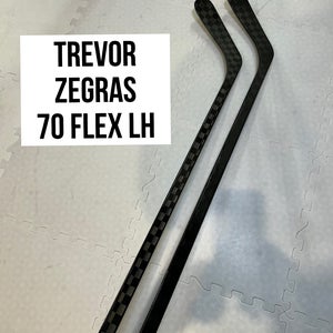 Senior(2x)Left Zegras 70 Flex PROBLACKSTOCK Toe Pattern Unbranded Pro Stock Hockey Sticks
