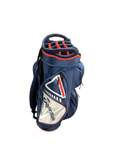 Used Taylormade 14 WAY CART BAG Mens Cart Bag Navy Blue 11347-S000245964