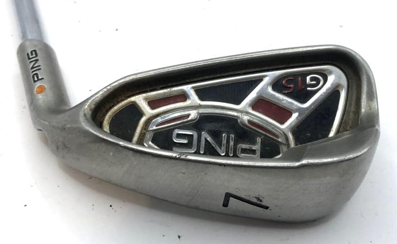 Ping G15 Orange Dot Single 7 Iron AWT Steel Regular Shaft *Good*