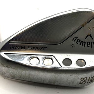 CALLAWAY JAWS RAW CHROME LOB WEDGE 58/10 S GRIND DG STEEL SPINNER 115 *Good*