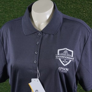 WOMEN'S 2XL CORE 365 LPGA COPPER ROCK CHAMPIONSHIP EPSON TOUR GOLF POLO GRAY NWT