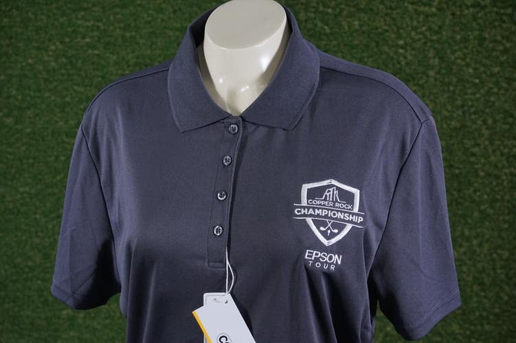 WOMEN'S 2XL CORE 365 LPGA COPPER ROCK CHAMPIONSHIP EPSON TOUR GOLF POLO GRAY NWT