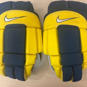 Nike Hockey Gloves Maize/Blue Gloves 14"