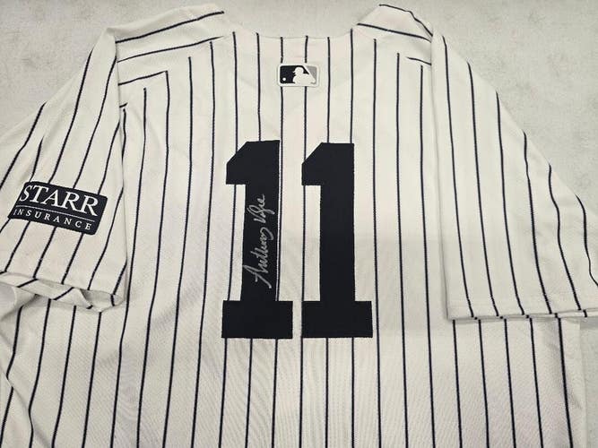 Yankees ANTHONY VOLPE Signed PLAYER ISSUED 2024 WORLD SERIES Fanatics COA