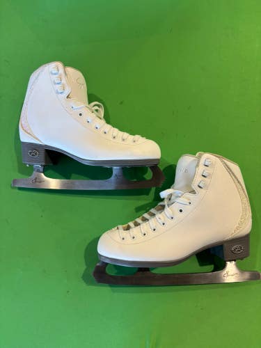 New Riedell Sparkle Figure Skates Adult 7