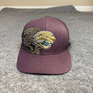 Jacksonville Jaguars Mens Hat Small Flex Brown Black Reebok Football Cap NFL ^