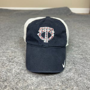 Minnesota Twins Men Hat Snapback One Size Blue White Trucker Nike Baseball MLB